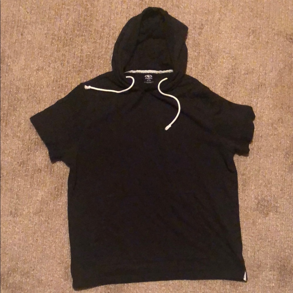 Black Hooded T-Shirt